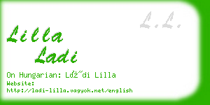 lilla ladi business card